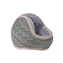 Winter Fleece Ear Warmer Headband Unisex Kids Thick Lightweight Knitted Collapsible Grey For Ski Running Cycling