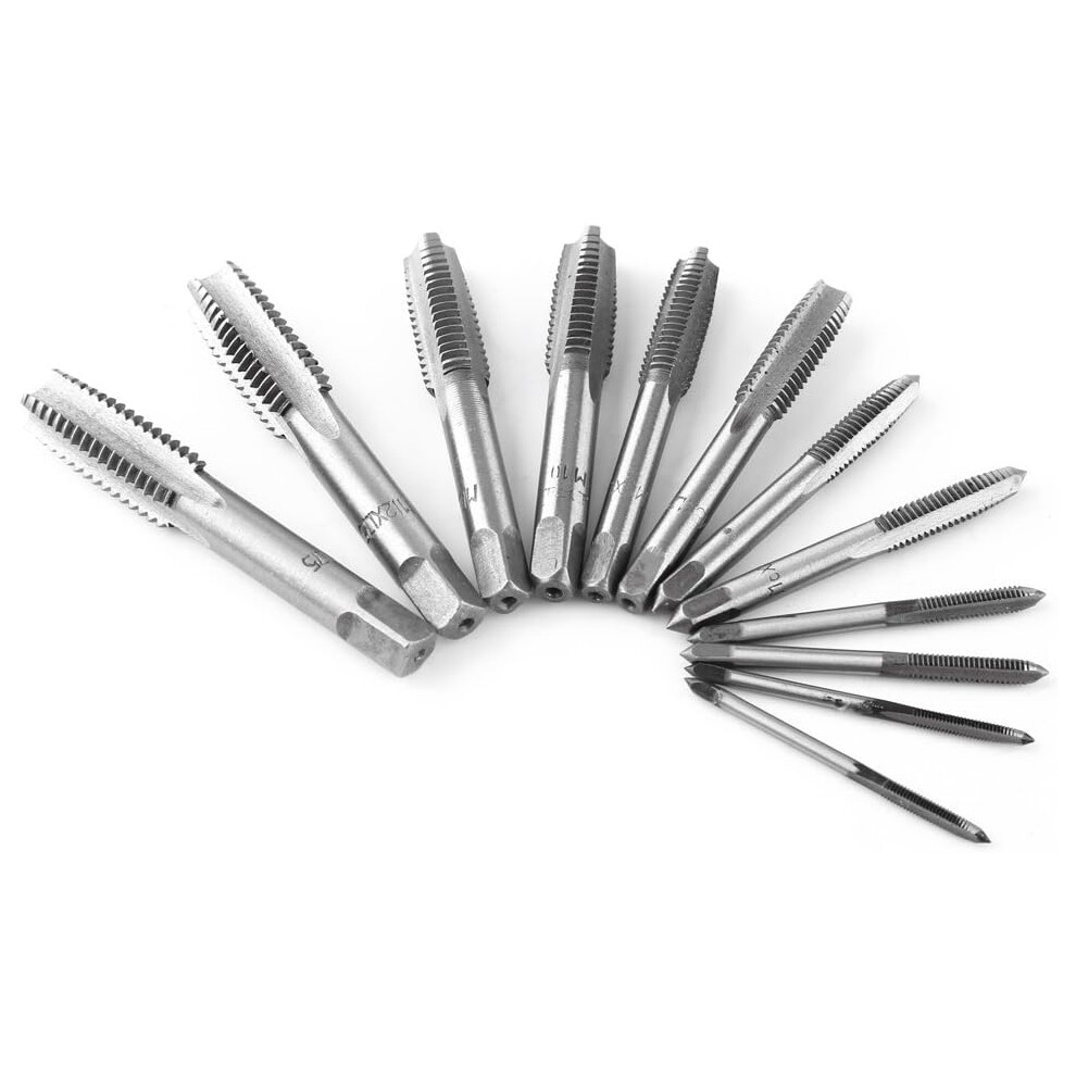 Versatile Taper Tap Set, Bearing Steel Construction & Straight Flutes For Accurate Metric Thread Repair & Creation In Your Workshop 9135470431830