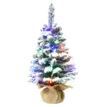 Pre-Lit LED Christmas Tree, Tabletop Christmas Tree for Small Spaces, 45 cm Tall, Green (1PCS)