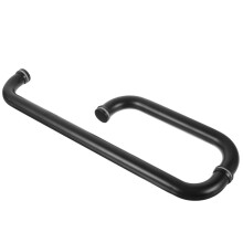 Stainless Steel Shower Door Pull Handle Matte Black For Frameless Glass And Sliding Doors CorrosionResistant