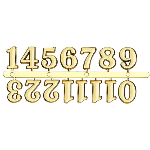Kits de numéros d'horloge pour décoration de-Aji doré 2CM