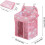 Diaper Holder Waterproof Adjustable Multi Pocket Organizer Pink Nursery Storage Easy Access 4