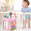 Diaper Holder Waterproof Adjustable Multi Pocket Organizer Pink Nursery Storage Easy Access 2