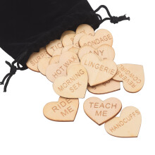 Perfekte Valentinstags-Spielsteine für einen romantischen Abend zu zweit, Geschenkideen für Paare aus umweltfreundlichem Holz, romantische