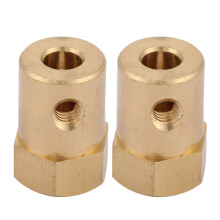 4 Stück Messing-Hexwellenkupplung-Set für Motoren, Größen 2mm-8mm