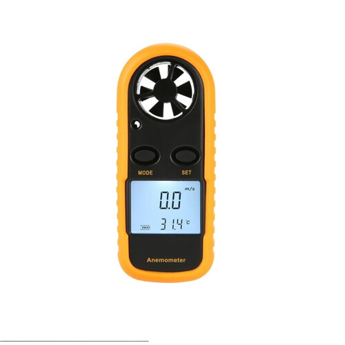 Anemometer Mini Digital Wind Speed Meter Pocket Anemometer Wind Speed Gauge 30 m/s (65 MPH) Compact Handheld