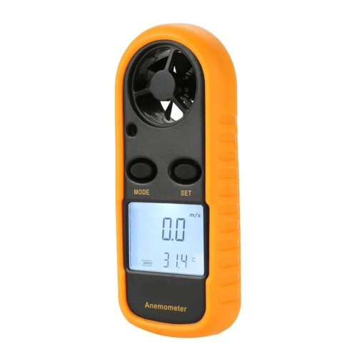 Anemometer Mini Digital Wind Speed Meter Pocket Anemometer Wind Speed Gauge 30 m/s (65 MPH) Compact Handheld 1