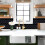 Εύκολη τοποθέτηση σε DIY πλακάκια backsplash, αδιάβροχο μαρμάρινο μαύρο πλακάκι Subway με 5