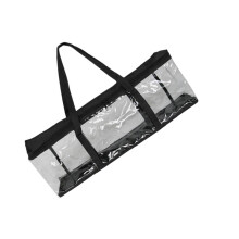 Portable Book Storage Bag For DVDs And Games, Lightweight Oxford Fabric Organizer With Reinforced Dual Zipper Handles