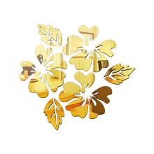 Superbes stickers muraux à motifs floraux 3D, décoration intérieure en acrylique imperméable et non toxique pour salons, chambres et salles à