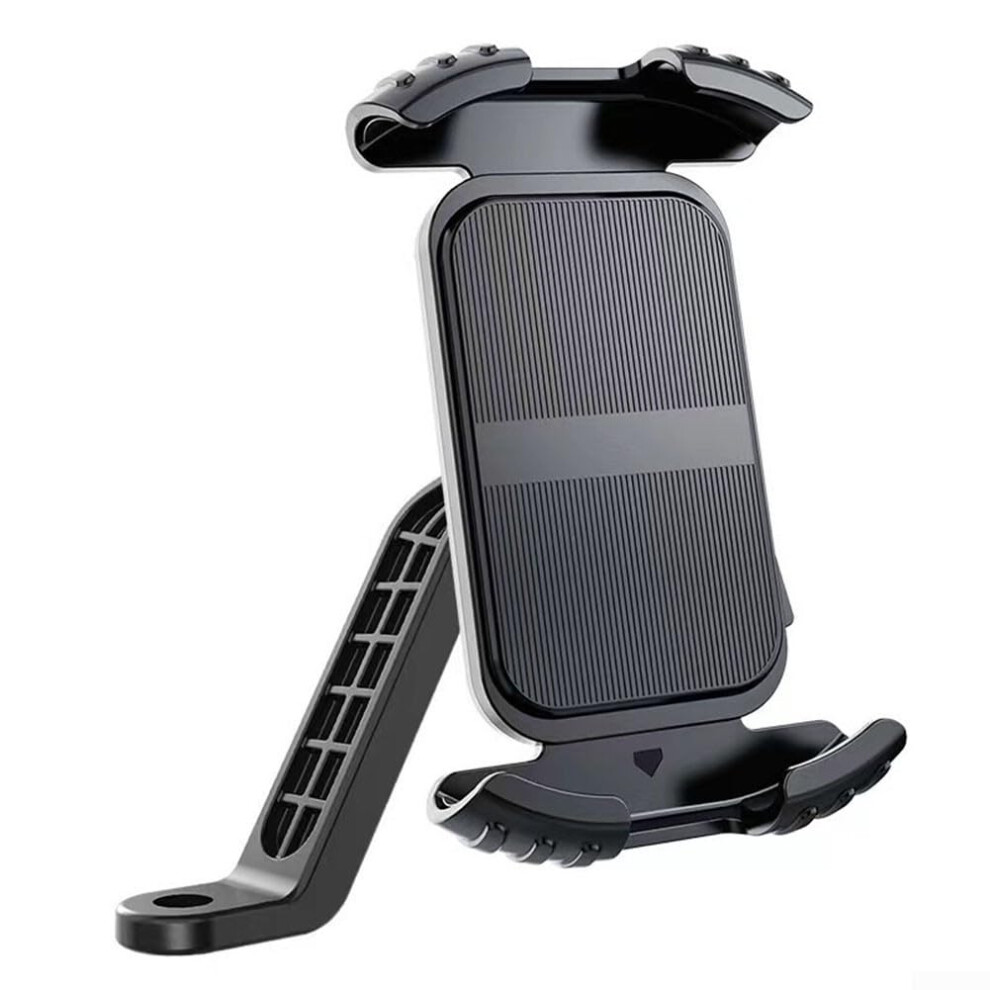 Motorcycle Handlebar Phone Holder Mount Bracket 360 Degree Rotation Nonslip Rubber Abs For Most Smartphones Black 9323874240787