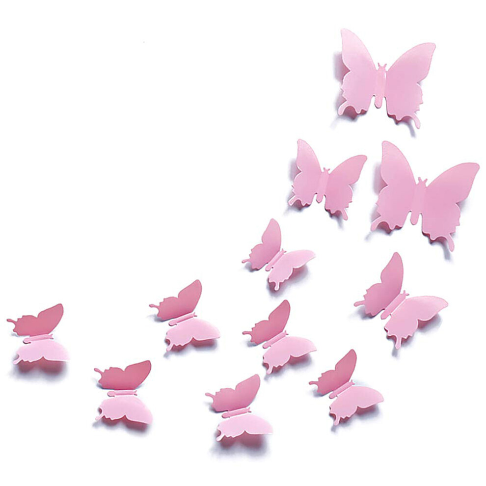 3D Butterfly Wall Decal, Durable & Reusable Decor For Room, Birthdays, Parties, Realistic 3D Wall Decor, Vivid Butterfly Wall Stickers, Balloon Glue P