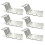 TPost Bracket 6Pack 3Inch Vertical, Metal Silver Fence Hardware Compatible with Standard TPosts, Versatile Use 1