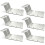 TPost Bracket 6Pack 3Inch Vertical, Metal Silver Fence Hardware Compatible with Standard TPosts, Versatile Use 2
