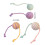 6PCS Sisal Balls for Cats Teasing Chasing-Single tail mint gre 4