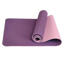 Yoga Mat AntiSkid DoubleSided Foldable NonSlip Purple Gymnastics