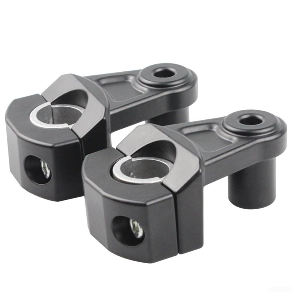Motorcycle Handlebar Riser Bracket For 22Mm And 28Mm Handlebars, Front Mount Abs Fitment, Universal Fit Black 9067246096694