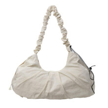 Gym Bag For Women Yoga Mat With Shoes Compartment Adjustable Mat Holder Carryall Tote Shoulder Bag Beige