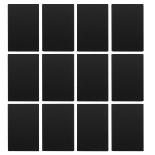 100 Pcs Aluminum Alloy Business Cards Metal Blanks Name Black