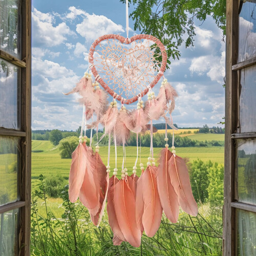 Διακόσμηση Σπιτιού Dream Catcher, Κρεμαστό Στολίδι Επιτοίχιας Θεραπείας με Ρίζα Τσάκρα 2