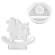 Snowman Silicone Molds Elk Candle Holder Molds-mold with base