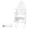 SpaceSaving Iron & Accessories Wall Shelf White Finish WallMounted With Hooks 1