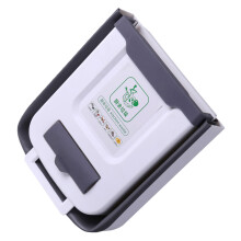 Wandmontierter Mülleimer, zusammenklappbarer-10L Weiß