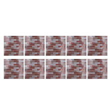 Radiant3D-Paneele in Ziegeloptik, selbstklebende Wandpaneele zum Selbermachen für individuell gestaltete Räume, lebendige Farben und realistische
