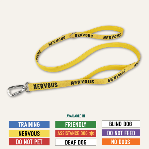 Twiggy Tags Awareness Close Control Lead Nervous