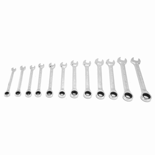 12-teiliges Ratschenschlüssel-Set, metrische 1