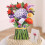 Δώρα για όλες τις περιστάσεις, Pop Up Cards, Όμορφη, 3D μπουκέτο λουλουδιών με τουλίπες, 5