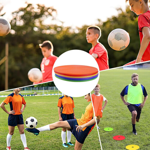 Soccer Training Disc AntiSlip Agility Plate For Practice, Durable Compact MultiFunctional Plate For Speed Footwork 2
