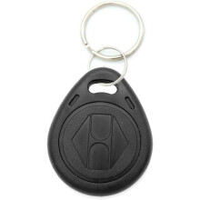 Door Lock Proximity RFID Key Fobs 125KHz 10 Pack, Rewritable ID Tags For Access Control System, Gray, With Split Ring