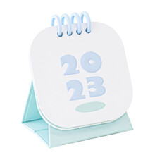 Tischkalender mit farblich kontrastreichem Design, hochwertigem, dickem Papier für zuverlässige Notizen, handliches Mini-Design für die