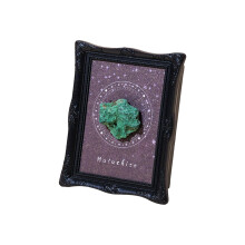 Decorsative Natural Crystal Stone Display Photo Frame-malachite