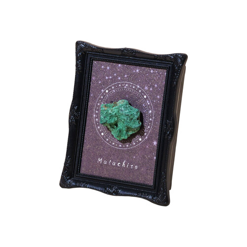 Decorsative Natural Crystal Stone Display Photo Frame-malachite