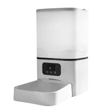 Automatic Pet Feeder Digital Timer White Food Dispenser for Cats and Dogs