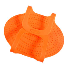 Easy Cleaning Silicone Meat Basket Heat Resistant-Tangerine