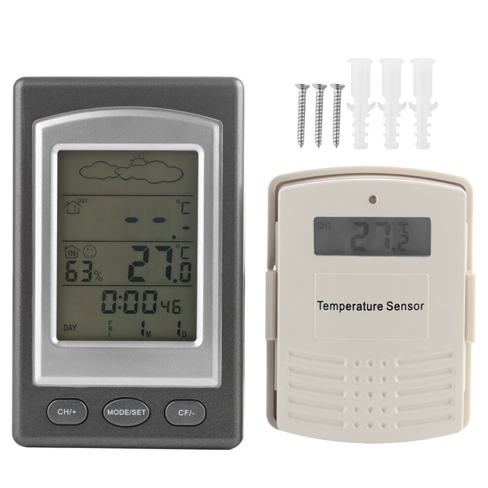 Weather Station, Digital Weather Station With Wireless Indoor Outdoor Thermometer, For Personalized Climate Monitoring