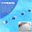 Pool safety rope Divider Rope Float Blue and White Polyethylene  Buoyancy Pool Float 7m 23ft 2