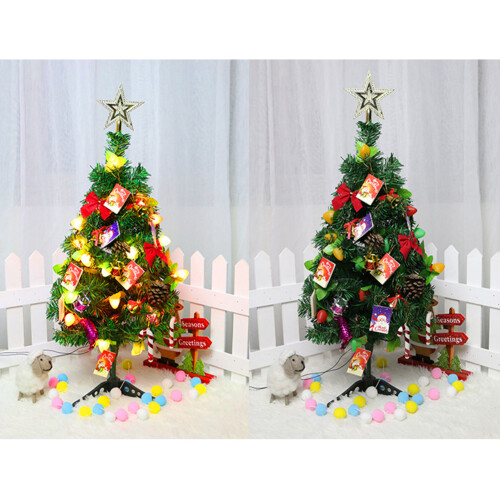 Charming Mini Artificial Pine Tree, 60cm With High-Quality PVC Branches 1