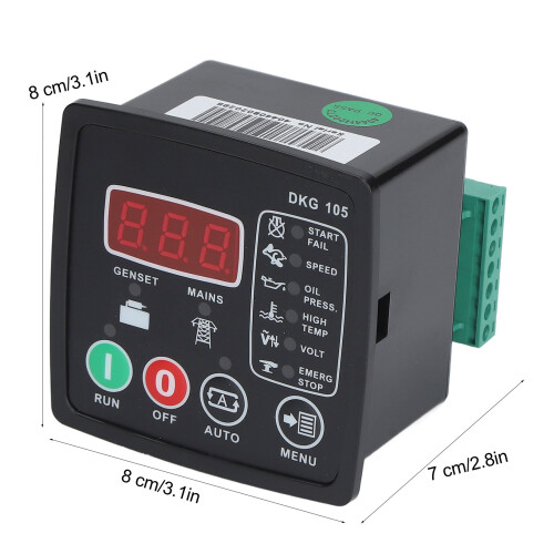Diesel Generator Controller Module Auto Start Stop LCD Display ATS Controller Waterproof Power Controller Integrated Alarm System Easy Front Mounting 2
