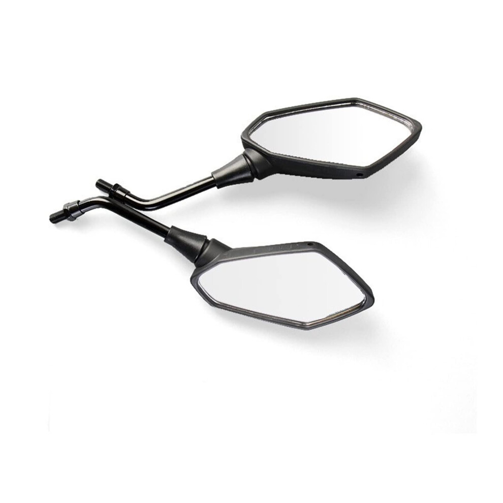 Motorcycle Rearview Mirror 2Piece Set Convex 8/10Mm For Scooter Offroad Electric Vehicle Rear Side Mirror Black 9323874242200