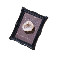 Kristalsteen fotolijst met magnetische achterkant-agaatgeode