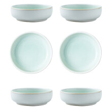 Pack of 6 Small Appetizer Dishes Plate Perfect for-Wanqing