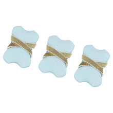 3PCS multifunctionele badspons zeephouder zacht schuimend-Blauw