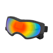 Windproof Soft Pet Dogs Glasses for Snow Sports Dogs-black red