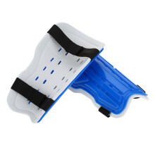 Kinder-Soccer-Schienbeinschoner mit Polsterung, Schutzweste, Blau, 17,5 x 7,5 cm