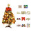 Realistic Artificial Pine Tree, 60Cm Mini Christmas Tree for Tabletop Xmas Decorations with LED String Lights 1