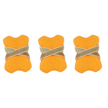 Sac porte-savon 3 pièces, éponge, poche moussante pour-Orange
